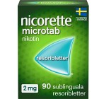 Nicorette Microtab, resoriblett, sublingual 2 mg 90 st