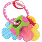 Nûby Teether IcyBite Keys bitring 3m+ (Pink/Blue/Yellow)