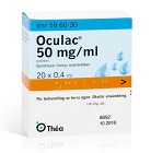 Oculac, ögondroppar, lösning i endosbehållare 50 mg/ml 20 x 0,4 ml