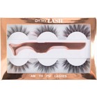 Oh My Lash Faux Mink Strip AM to PM Set, 3 par med applikator