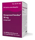 Omeprazol Sandoz, enterokapsel, hård 20 mg 28 st