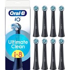 Oral-B iO Ultimate Clean tandborsthuvuden, Svart, 8 st