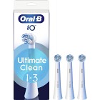 Oral-B iO Ultimate Clean tandborsthuvuden, Vit, 3 st