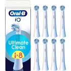 Oral-B iO Ultimate Clean tandborsthuvuden, Vit, 8 st