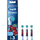 Oral-B Pro Kids borsthuvuden med Spiderman, 3 st