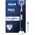 Oral-B Pro Series 1 Svart eltandborste, 2 tandborsthuvuden