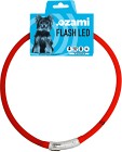Ozami Flash Led hundhalsband röd 70 cm