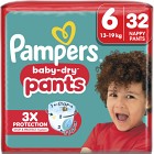 Pampers Baby-Dry Byxblöjor Storlek 6 (13kg-19kg) 32 blöjor