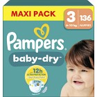 Pampers Baby-Dry Storlek 3 (6kg-10kg) 136 blöjor