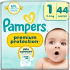 Pampers Premium Protection, storlek 1 (2kg-5kg) 44 blöjor
