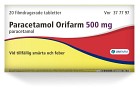 Paracetamol Orifarm, filmdragerad tablett 500 mg 20 st