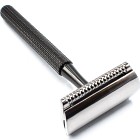 Parker Shaving 78R Gunmetal Unisex Textured Long Handle Three Piece Safety Razor