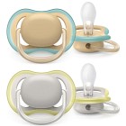 Philips Avent Ultra Air napp 0-6 månader Orange & Grå 2 st