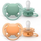 Philips Avent Ultra Soft napp 0-6 mån Grön/Orange