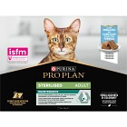 Purina Pro Plan Feline Adult Sterilised Maintenance Terrine med torsk 10 x 75 g