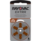 Rayovac EXTRA 312 BRUN 6 st