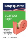 Scanpor Tape 10mx2,5cm med hållare 1 st