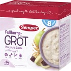 Semper Fullkornsgröt med katrinplommon & päron 8-15M 470 g
