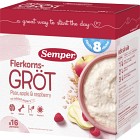 Semper Flerkornsgröt Mild med frukt 8M 480 g