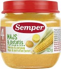 Semper Puré Majs & Potatis 4M 125 g
