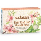 Sodasan Hair Soap Bar Almond & Hemp 100g