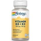 Solaray Vitamin D3 & K2, 60 kapslar