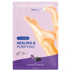 Stay Well Healing & Purifying Foot Mask Charcoal