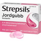 Strepsils Jordgubb, sugtablett 24 st