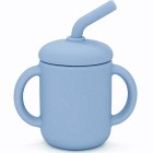 Summerville Silikonmugg med sugrör Stone Blue