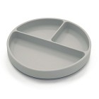 Summerville Tallrik delad silikon Silver grey