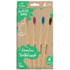 The Eco Gang Adult Bamboo Toothbrush Mix Soft 4 st