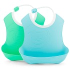 Twistshake Bib 4+m Pastel Blue Green