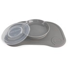 Twistshake Click-Mat Mini + Plate Pastel Grey