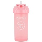 Twistshake Straw Cup 6+m Pastel Pink 360 ml