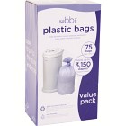 UBBI Plastpåse Blöjhink Lavendel 3-pack