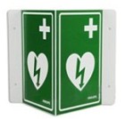 Väggskylt AED hjärtstartare