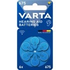 VARTA Hearing Aid Batteries 675, 6-pack