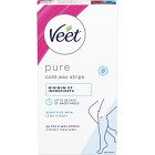 Veet Pure Cold Wax Strips för ben Sensitive Skin 20 st