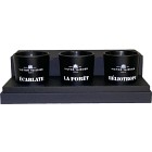 Victor Vaissier 3-set Scented Candle (Héliotrope, La Forét, Écarlate)