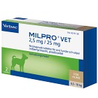 Virbac Milpro vet för små hundar och valpar (0,5-10 kg), 2 tabletter