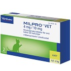Virbac Milpro vet  för små katter och kattungar (0,5-2 kg) 2 tabletter, filmdragerade
