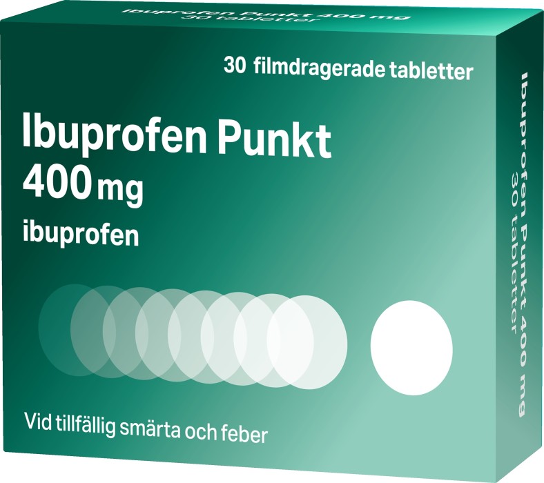 Punkt Ibuprofen filmdragerad tablett 400 mg.